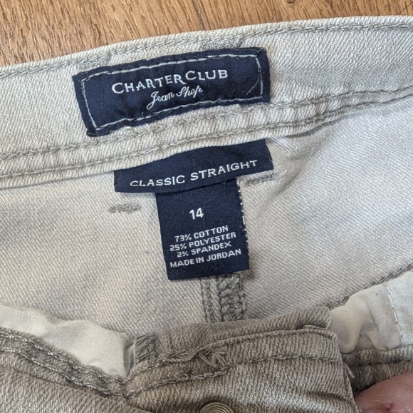 Charter Club Classic Straight Denim (Sz 14) - Picture 4 of 10